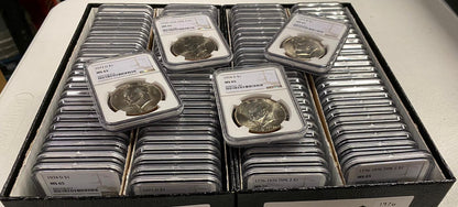 Eisenhower One Dollar Grab Bag NGC MS65