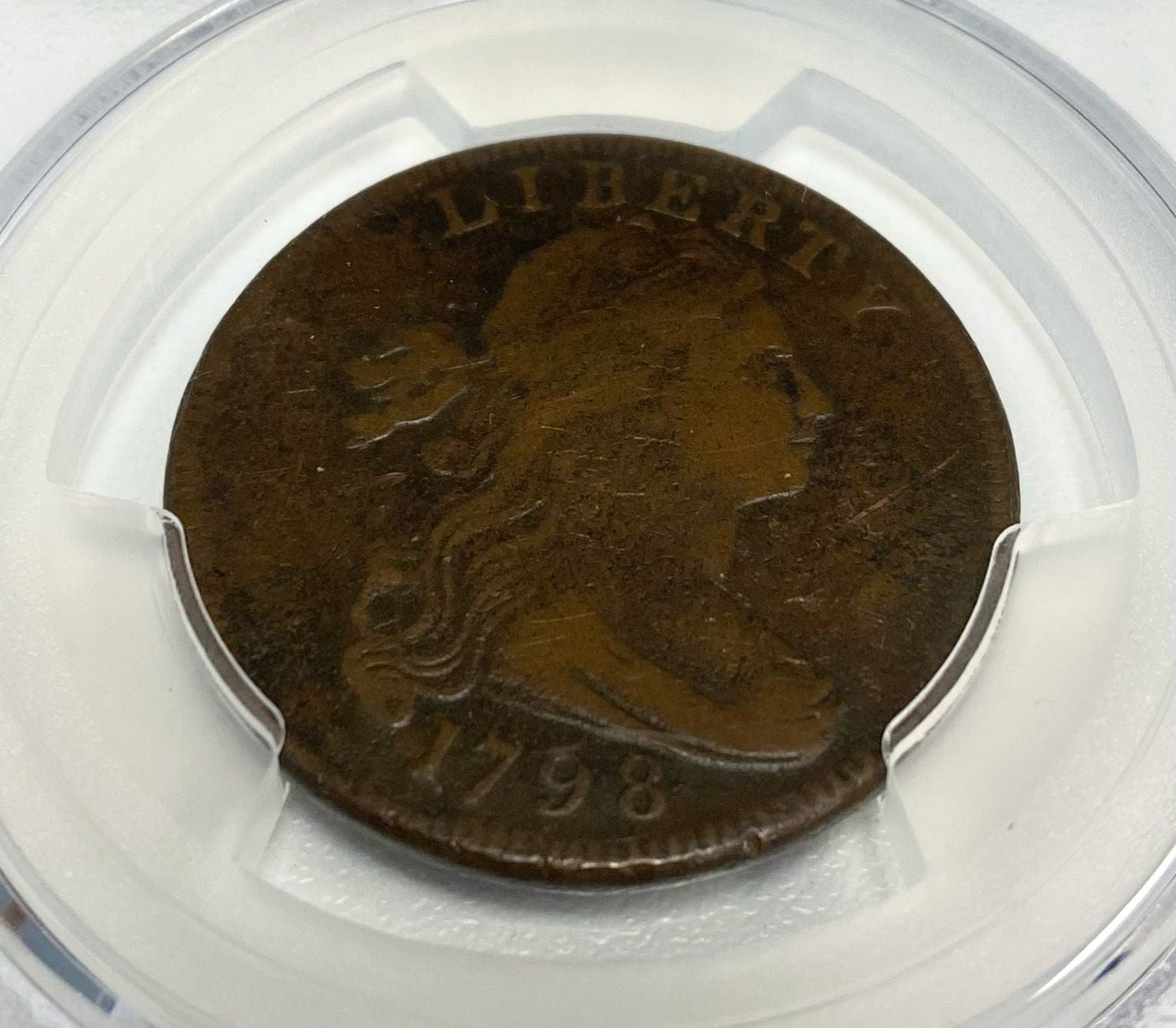 1798 Draped Bust Cent - 1st Hair Style - PCGS VG10