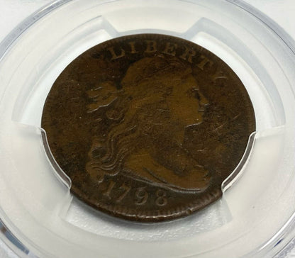 1798 Draped Bust Cent - 1st Hair Style - PCGS VG10