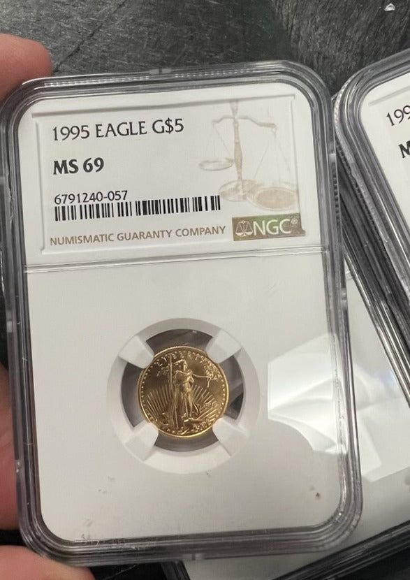 1995 $5 Gold Eagle - NGC MS69