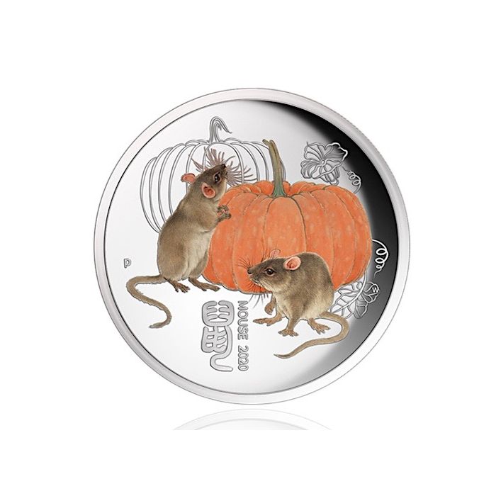 2020 Year of the Mouse 1/4 Oz Silver - Perth Mint - Business Strike