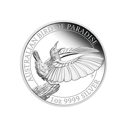 2019 Australian Bird of Paradise Proof - 1 Oz Silver - Perth Mint