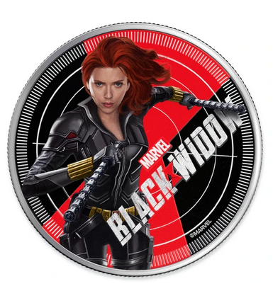 2020 Black Widow - Avengers- 1 oz Silver Coin