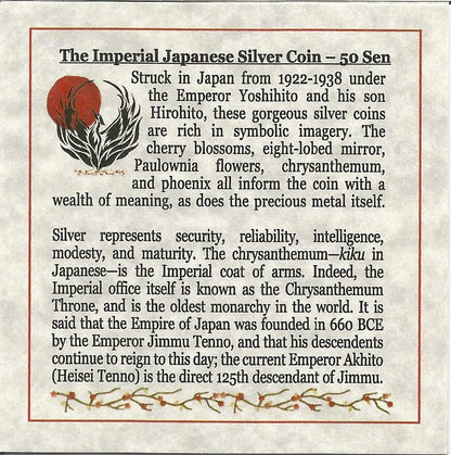 Imperial Japan: Box of Silver Japanese Coin