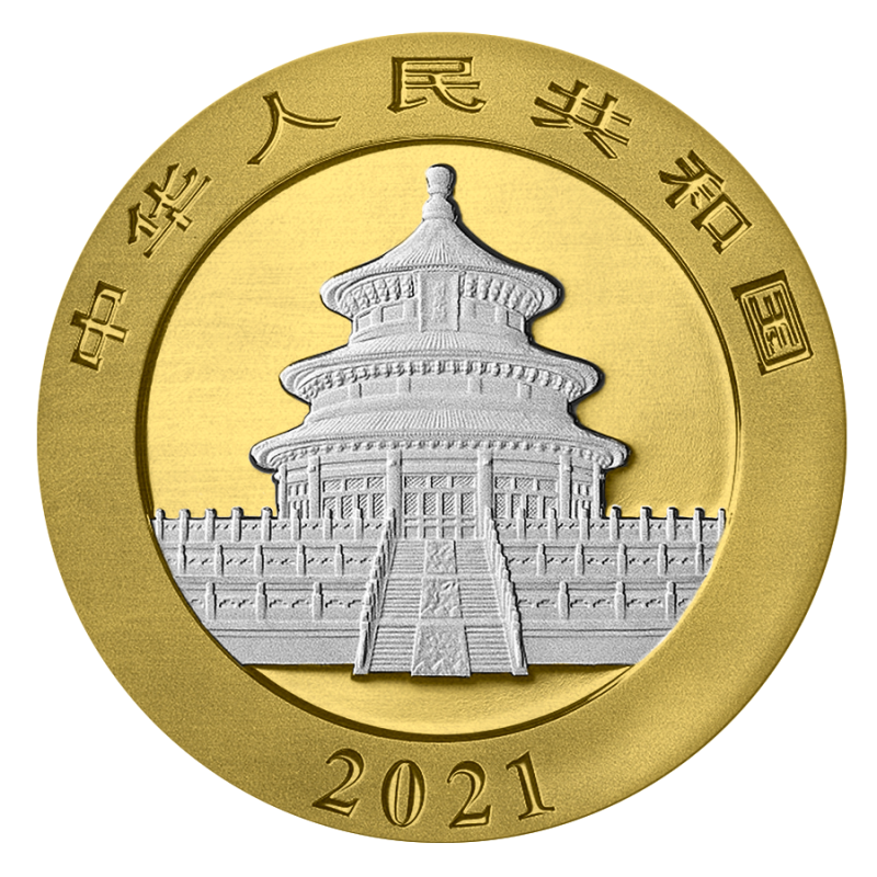 2021 Panda Sunset 30 gram Silver - China Mint - Business Strike