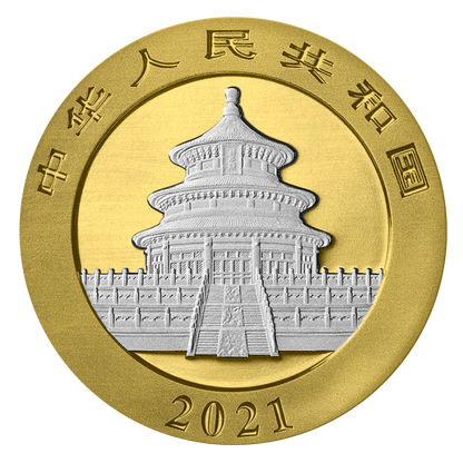 2021 Panda Sunset 30 gram Silver - China Mint - Business Strike