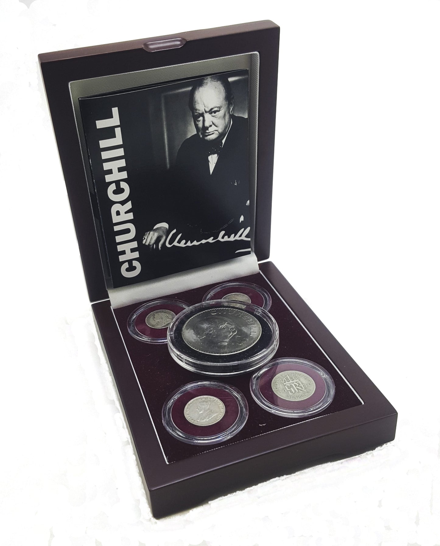 Winston Churchill: Five Coin Collection (Wooden Box)