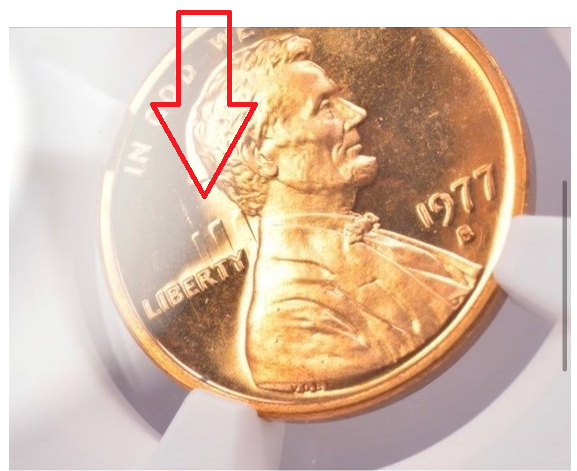 1977 Lincoln Cent- San Francisco Mint Error Clashed Dies NGC PF67 RD UC