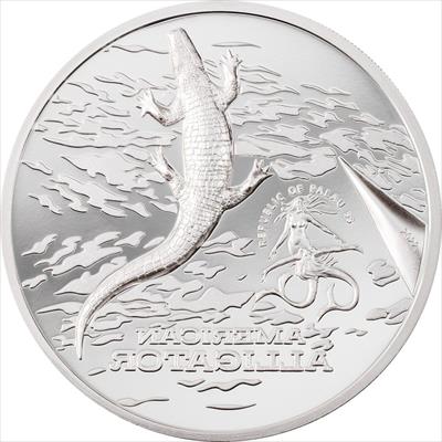 2022 American Alligator - 1 Oz Silver - Colorized Ultra High Relief