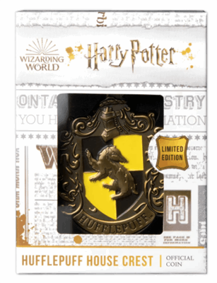 2021 Harry Potter - Hogwarts House Crest Hufflepuff -  70.5 – 77.5 g - Iron with matt gold plating