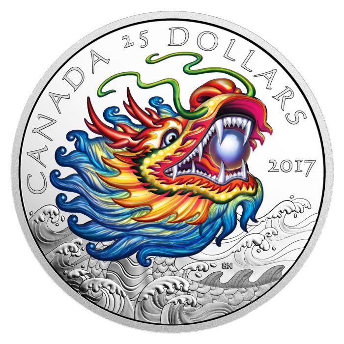 2017 Dragon Boat Festival - 30.76 grams silver High Relief - Proof Coin