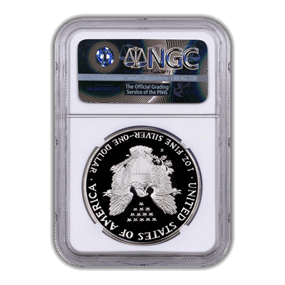 1992 Silver Dollar Eagle NGC PF70