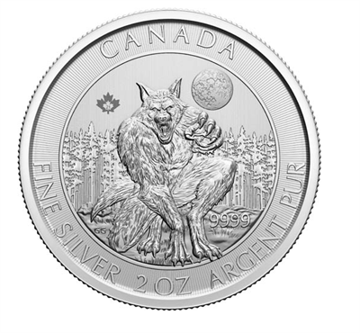 2021 RCM Silver Werewolf 2 oz Silver - Brilliant Uncirculated