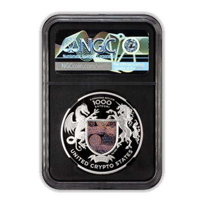 2022 Liberty 1000 Satoshi Silver United Crypto States NGC PF69 Ultra Cameo