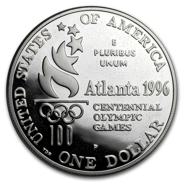 1996 Paralympic Wheelchair  Commemorative Silver Proof