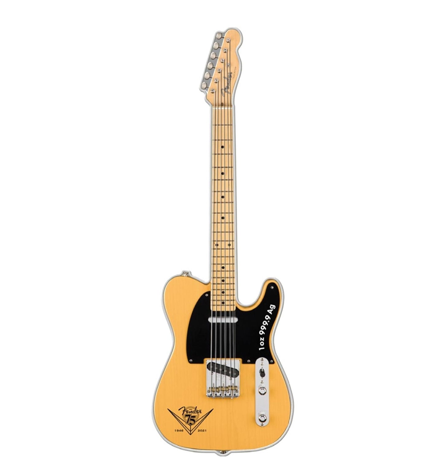 2021 Solomon Islands Fender Telecaster Guitar $2 Reverse Proof NGC PF70