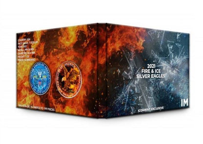 2021 Fire & Ice Silver Eagle Transitional Set - Icon Mint