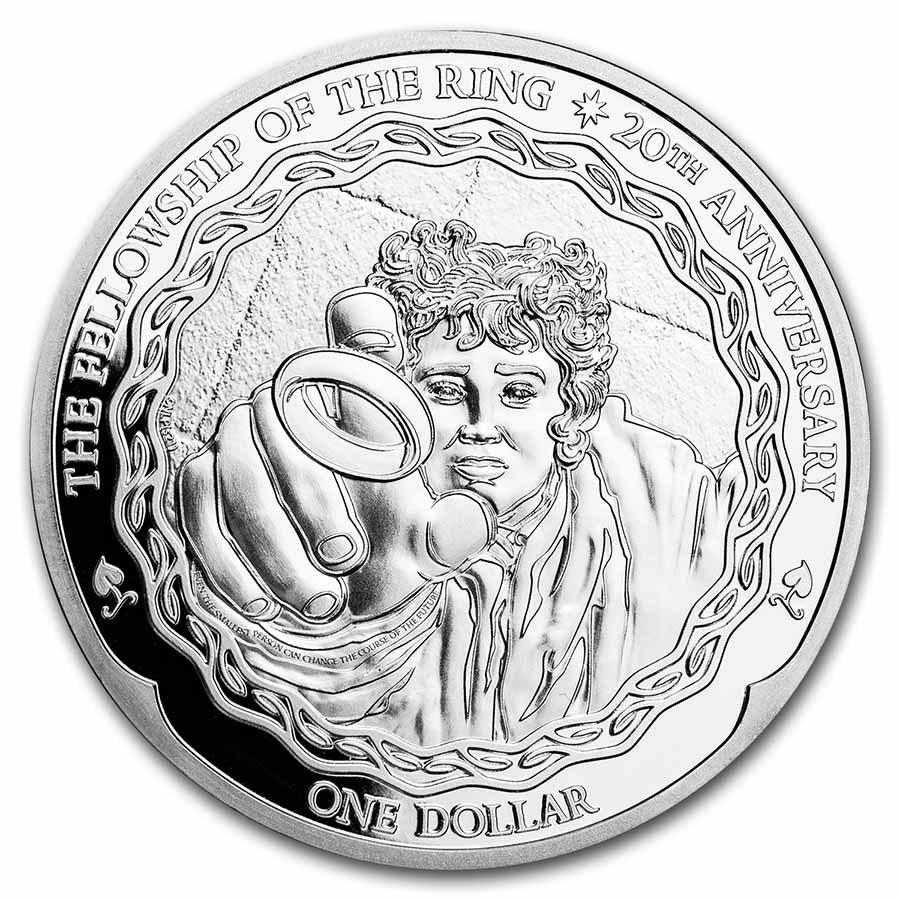 2021 Lord of the Rings 20th Anniversary- 1oz Silver - Frodo