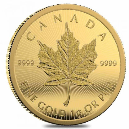2022 Maplegram 1 gram .9999 Fine Gold - Royal Canadian Mint