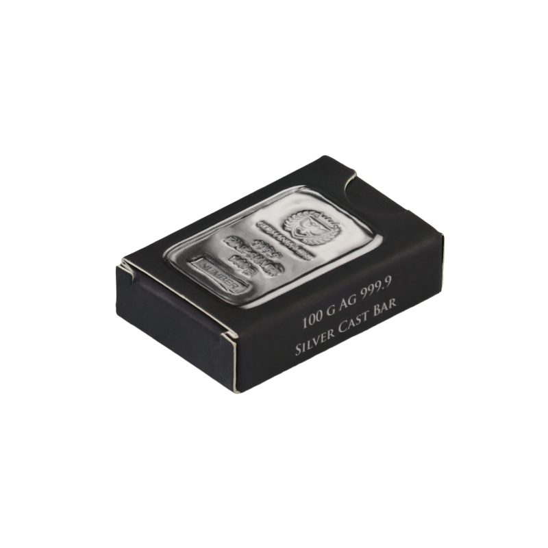 Germania Mint .999 Silver Cast Bar - 100 Gram