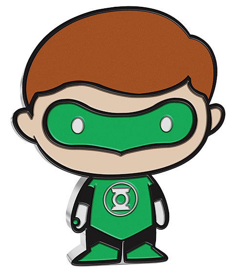 2020 Green Lantern Chibi Collection 1 oz Silver Coin - New Zealand Mint