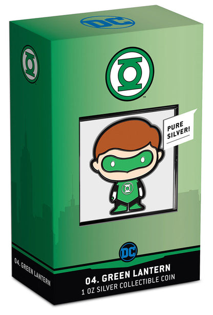 2020 Green Lantern Chibi Collection 1 oz Silver Coin - New Zealand Mint