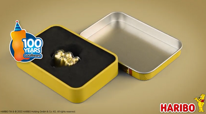 2022 Haribo Goldbear Gummy Bear Shaped 1 oz  Silver