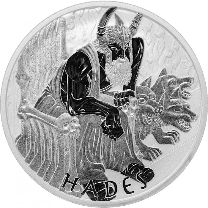 2021 Tuvalu Gods of Olympus- Hades- 1 oz Silver BU coin - Perth Mint