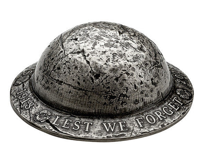 2018 RCM Lest We Forget Helmet 1.5 Oz Silver - NGC MS70