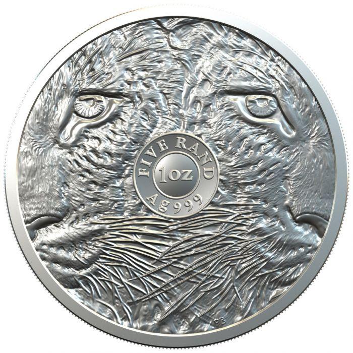 2020 Big Five Leopard - 1 Oz Silver - South African Mint - Brilliant Uncirculated