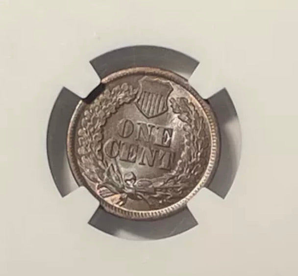 1864 Indian Cent Philadelphia - NGC MS65 BN CAC