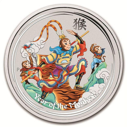 2016 Australian Monkey King - 1 Oz Silver Perth Mint - Brilliant Uncirculated