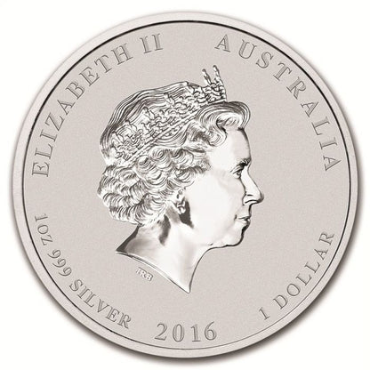2016 Australian Monkey King - 1 Oz Silver Perth Mint - Brilliant Uncirculated