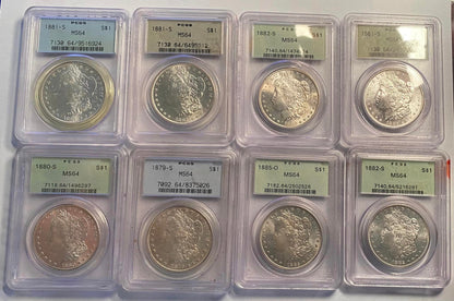 Morgan Silver Dollar PCGS Original Green Holder Grab Bag
