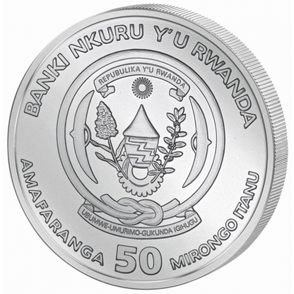 2021 Okapi - 1 Oz Silver - Rwanda - Brilliant Uncirculated