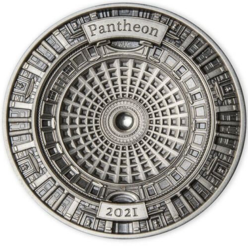 2021 Pantheon 3 Oz Silver - Solomon Islands - 4 Layers Antiqued