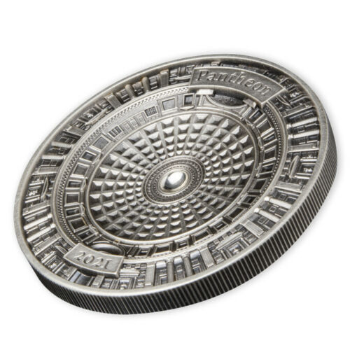 2021 Pantheon 3 Oz Silver - Solomon Islands - 4 Layers Antiqued
