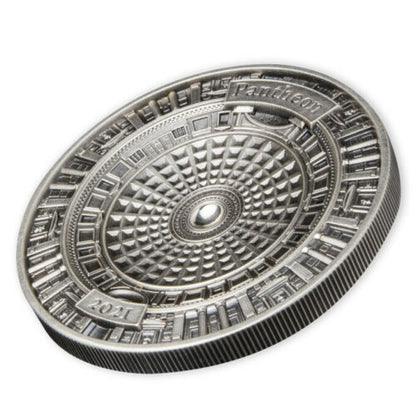 2021 Pantheon 3 Oz Silver - Solomon Islands - 4 Layers Antiqued
