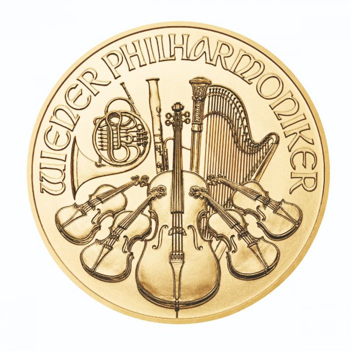 1/10 oz Austrian Philharmonic Gold Coin (Date Varies)