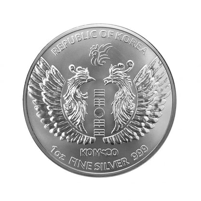 2020 Korean Phoenix 1 Oz Silver - KOMSCO- Brilliant Uncirculated