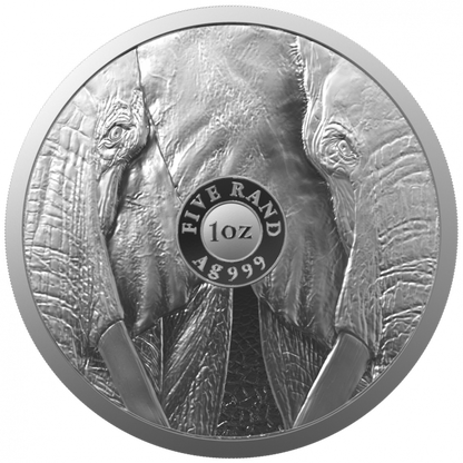 2021 Big Five Series II - Elephant - 1 Oz Silver - South Africa Mint - Brilliant Uncirculated
