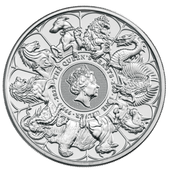 2021 Queen's Beast Completer 2 oz .9999 Silver Bullion