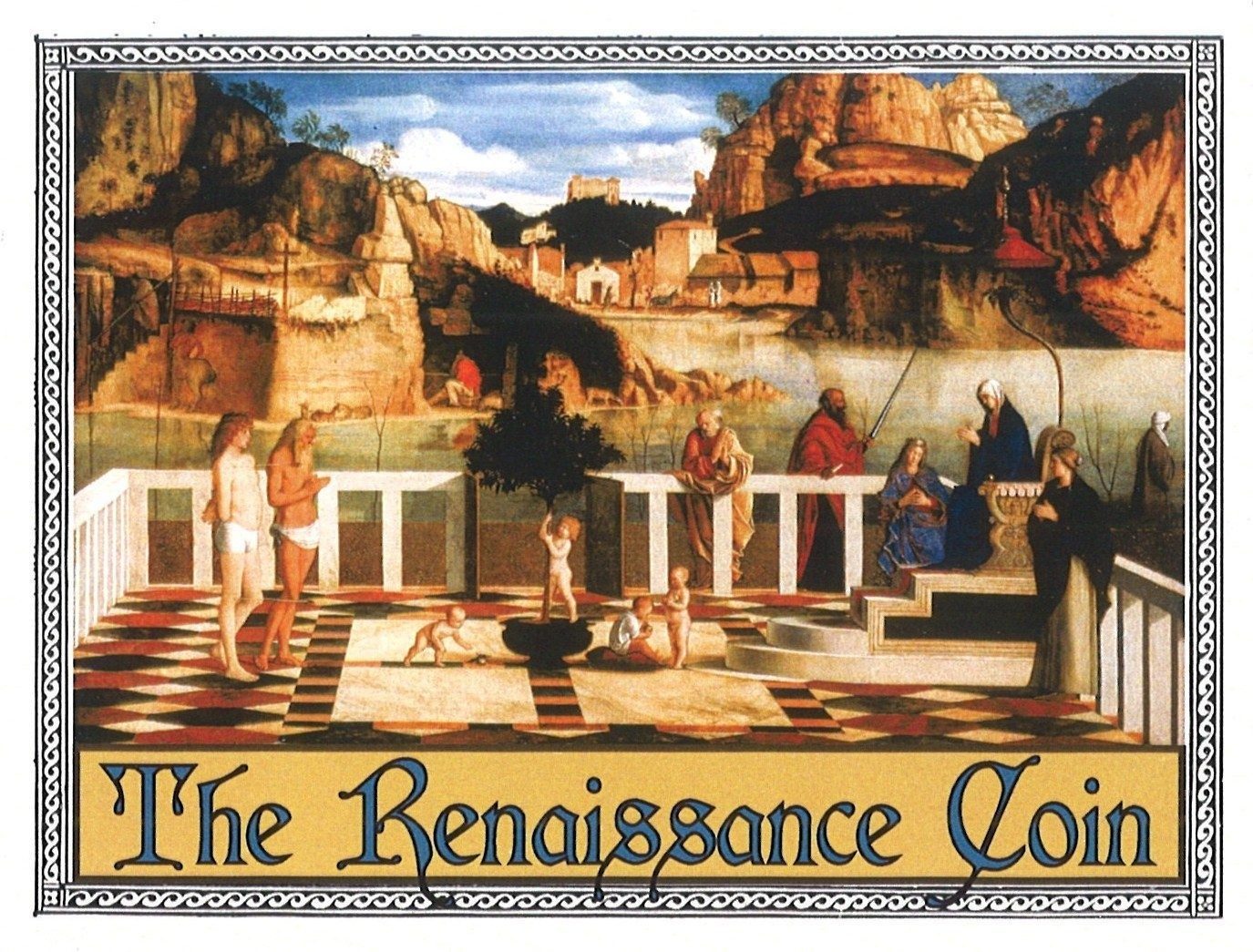 Renaissance Venetian Billon Silver Coin in Display