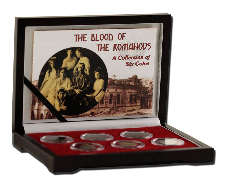 Blood of the Romanovs: Box of 6 of the Last Russian Coins Issued by the Romanov Dynasty