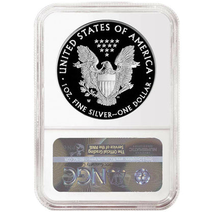 2021 Silver Eagle Type 1 Proof - Congratulations - NGC PF70 ER Early Releases - Jones Label