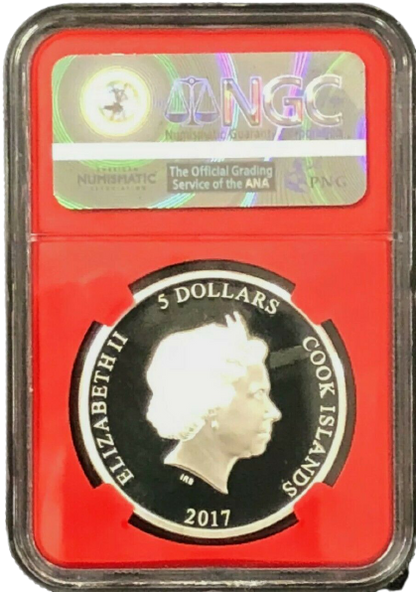 2017 Spiderman 1 Oz Silver - Homecoming - NGC MS70 Mercanti Label
