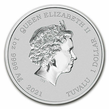 2021 James Bond 007 Logo 1 Oz Silver - Perth Mint - Business Strike
