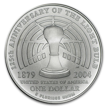 2004 ThomasA. Edison Commem BU Silver Coin