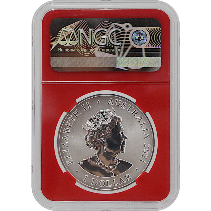 2021 Great White Shark - 1 Oz Silver - Royal Australian Mint - NGC MS70