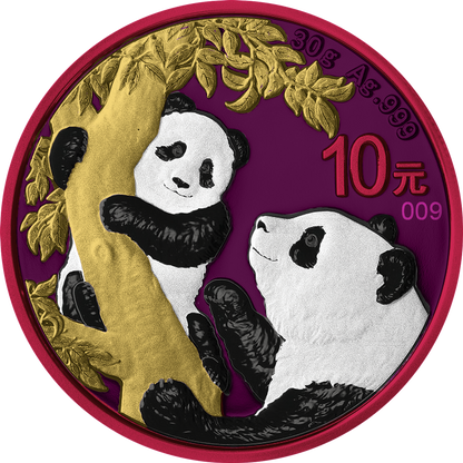 2021 Panda Space Metals 30 gram Silver - China Mint - Business Strike